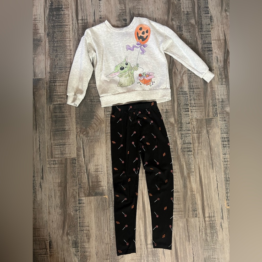 Toddler Girls Disney Halloween Sweatshirt and Leggings Set